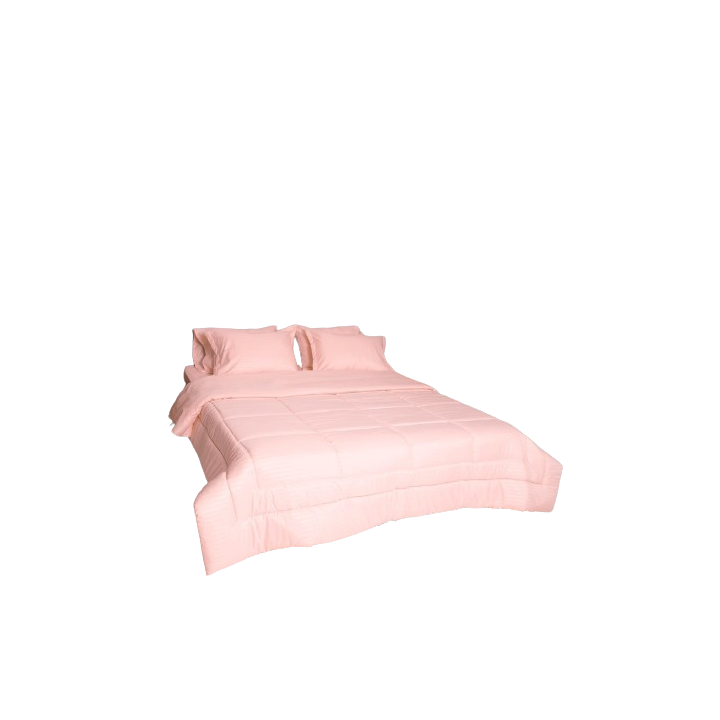 Plumón microfibra tela embozada king palo rosa