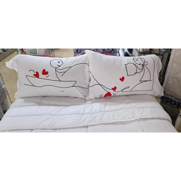 Fundas love River Home (diseño surtido, incluye 2 fundas)* Und