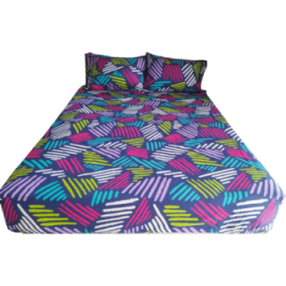 Semijuego de sabanas doble (incluye ajustable y 2 funda de almohada) River Home (Diseño Variable y Surtido) * Und