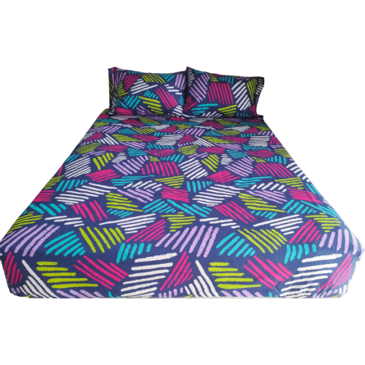 Semijuego de sabanas doble (incluye ajustable y 2 funda de almohada) River Home (Diseño Variable y Surtido) * Und