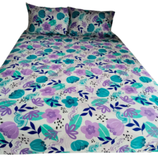 Semijuego de sabanas semidoble (incluye ajustable y 2 funda de almohada) River Home (Diseño Variable y Surtido) * Und