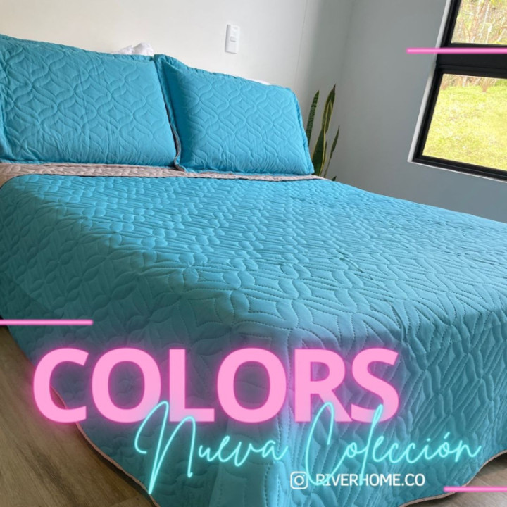 Tendido ultrasonido doble faz king River Home (colores surtidos) * Und