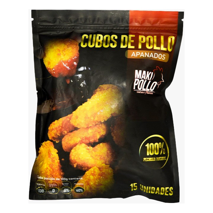 Cubos de pollo (Nuggets) apanados 15 und * 500 gr