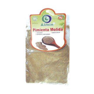 Pimienta molida Saborzano 20 gr Paca * 18 und